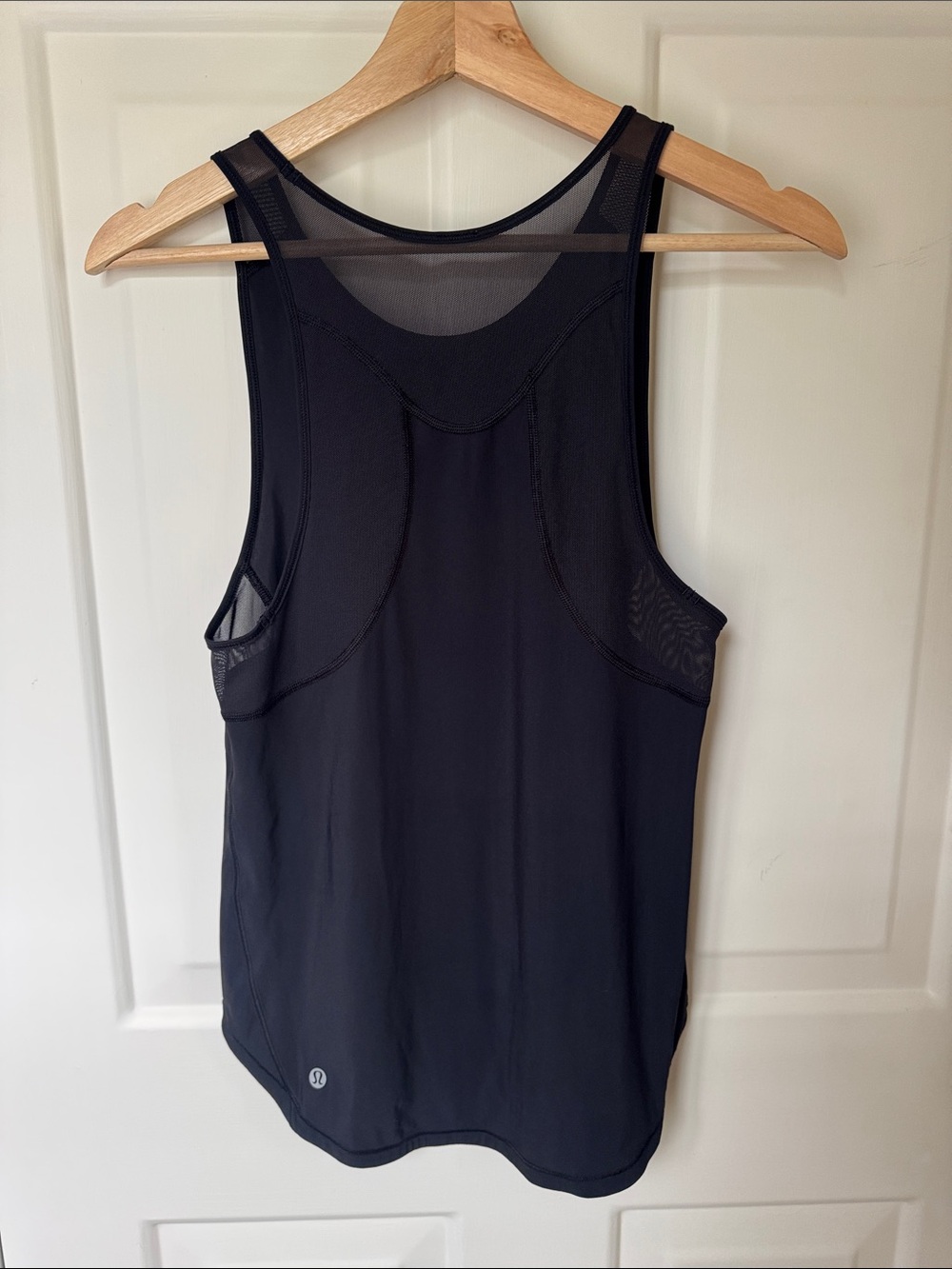 Lululemon Black with Mesh Racerback Workout Tank